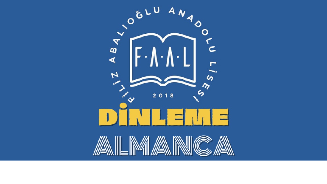 ALMANCA DİNLEME SINAVI